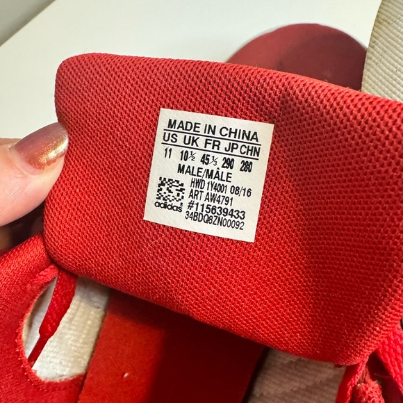 Red leather adidas - Picture 2 of 2